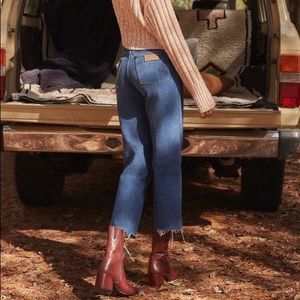 Blue Vintage Wrangler high waisted straight jeans